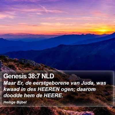 Genesis 38:7 NLD Bible Verse Image