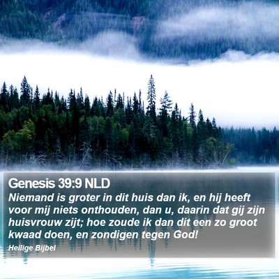 Genesis 39:9 NLD Bible Verse Image