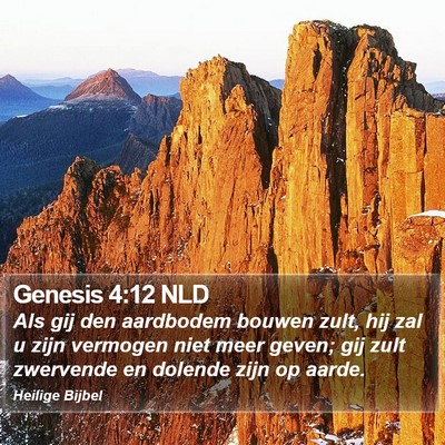 Genesis 4:12 NLD Bible Verse Image
