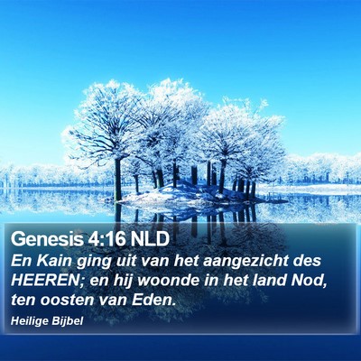 Genesis 4:16 NLD Bible Verse Image