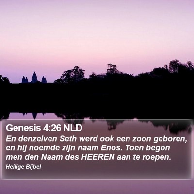 Genesis 4:26 NLD Bible Verse Image