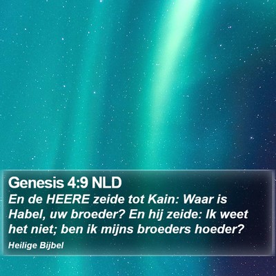 Genesis 4:9 NLD Bible Verse Image