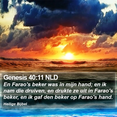 Genesis 40:11 NLD Bible Verse Image
