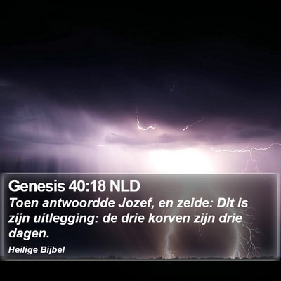 Genesis 40:18 NLD Bible Verse Image
