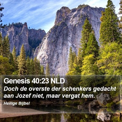 Genesis 40:23 NLD Bible Verse Image