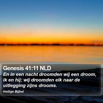 Genesis 41:11 NLD Bible Verse Image