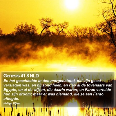 Genesis 41:8 NLD Bible Verse Image