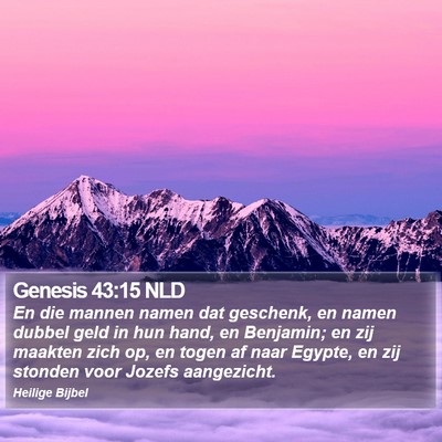 Genesis 43:15 NLD Bible Verse Image