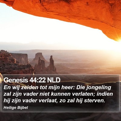Genesis 44:22 NLD Bible Verse Image