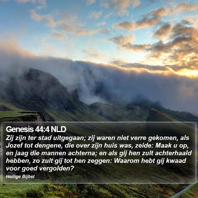 Genesis 44:4 NLD Bible Verse Image