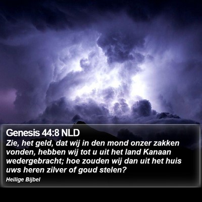 Genesis 44:8 NLD Bible Verse Image