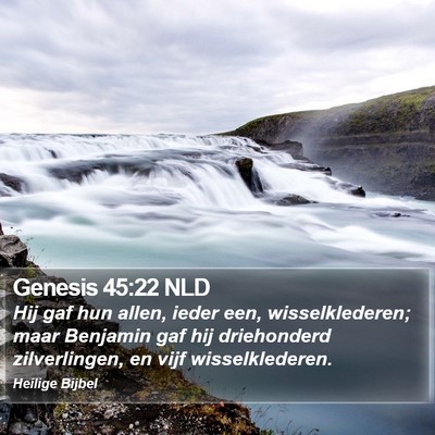 Genesis 45:22 NLD Bible Verse Image