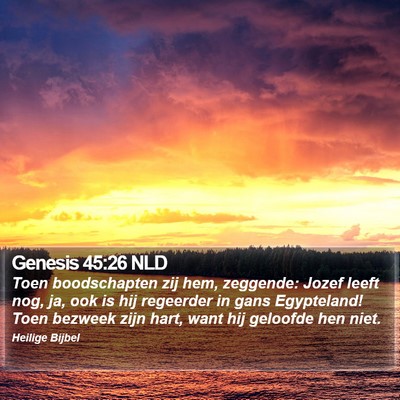 Genesis 45:26 NLD Bible Verse Image