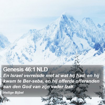 Genesis 46:1 NLD Bible Verse Image