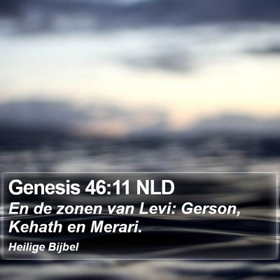 Genesis 46:11 NLD Bible Verse Image