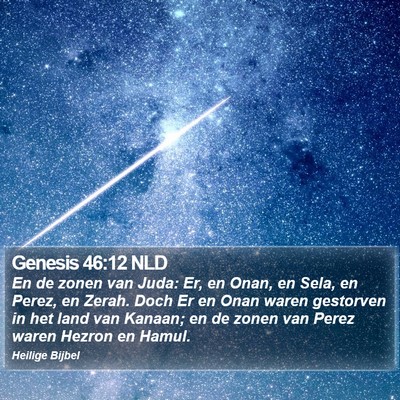 Genesis 46:12 NLD Bible Verse Image