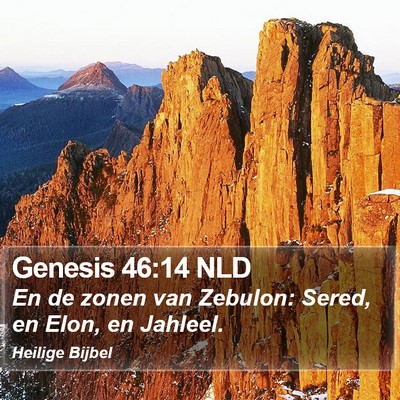 Genesis 46:14 NLD Bible Verse Image
