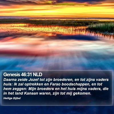 Genesis 46:31 NLD Bible Verse Image