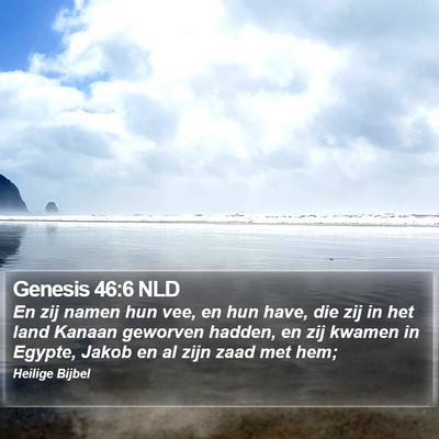 Genesis 46:6 NLD Bible Verse Image