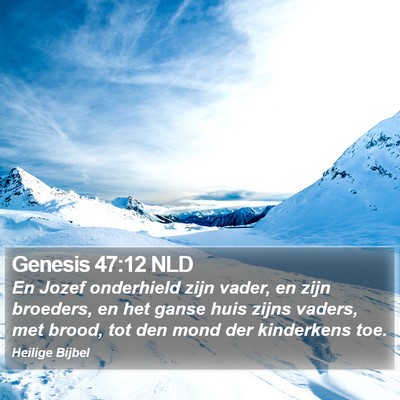 Genesis 47:12 NLD Bible Verse Image