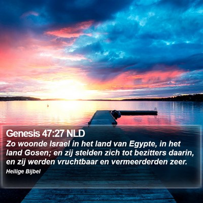 Genesis 47:27 NLD Bible Verse Image