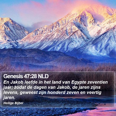 Genesis 47:28 NLD Bible Verse Image