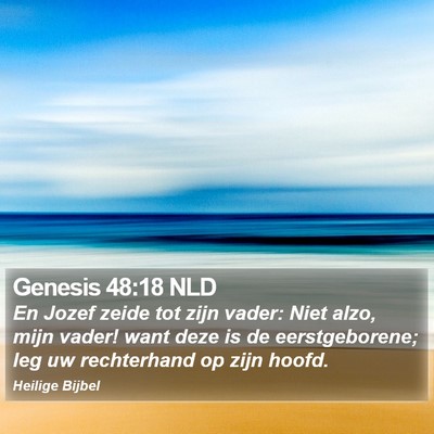 Genesis 48:18 NLD Bible Verse Image