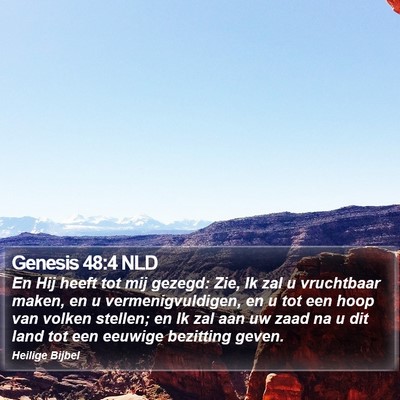 Genesis 48:4 NLD Bible Verse Image