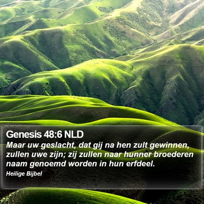 Genesis 48:6 NLD Bible Verse Image