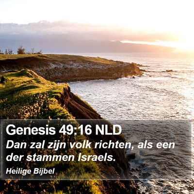 Genesis 49:16 NLD Bible Verse Image