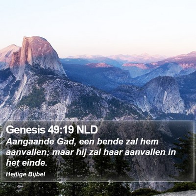 Genesis 49:19 NLD Bible Verse Image