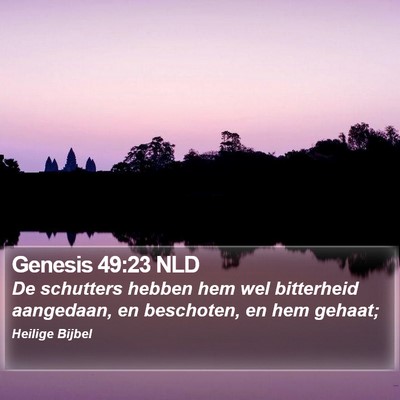 Genesis 49:23 NLD Bible Verse Image