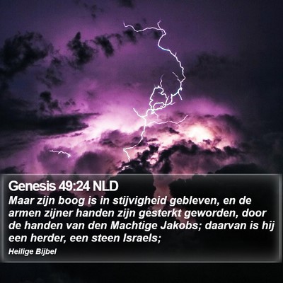 Genesis 49:24 NLD Bible Verse Image