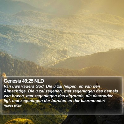 Genesis 49:25 NLD Bible Verse Image
