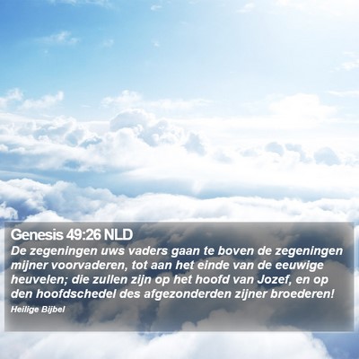 Genesis 49:26 NLD Bible Verse Image