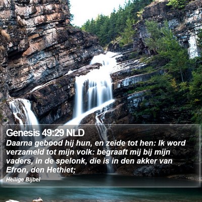 Genesis 49:29 NLD Bible Verse Image