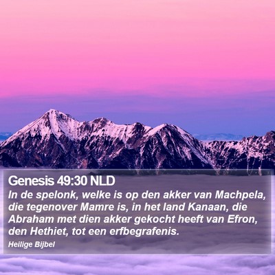 Genesis 49:30 NLD Bible Verse Image