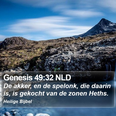 Genesis 49:32 NLD Bible Verse Image