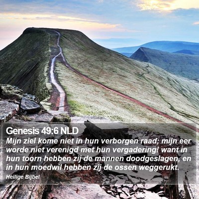 Genesis 49:6 NLD Bible Verse Image