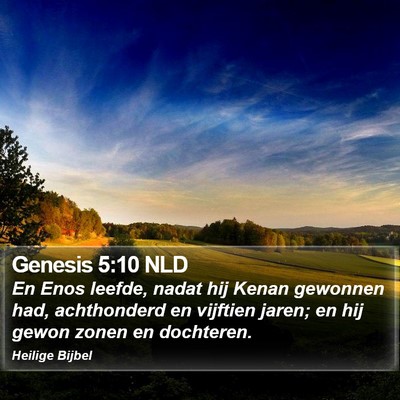 Genesis 5:10 NLD Bible Verse Image