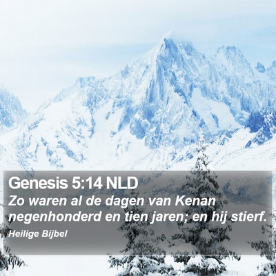 Genesis 5:14 NLD Bible Verse Image