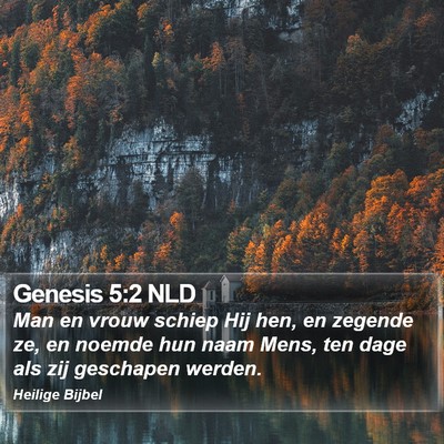 Genesis 5:2 NLD Bible Verse Image
