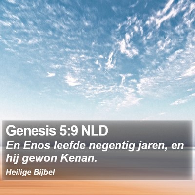 Genesis 5:9 NLD Bible Verse Image