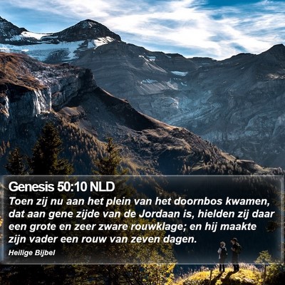Genesis 50:10 NLD Bible Verse Image