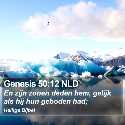 Genesis 50:12 NLD Bible Verse Image
