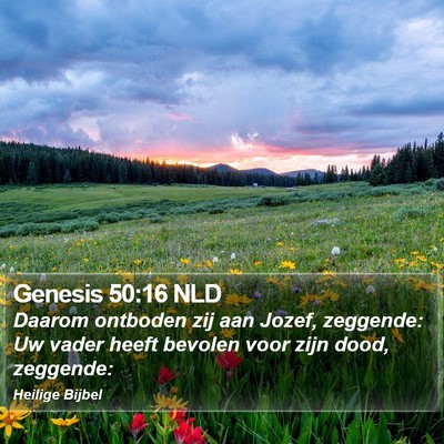 Genesis 50:16 NLD Bible Verse Image
