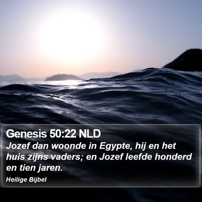Genesis 50:22 NLD Bible Verse Image