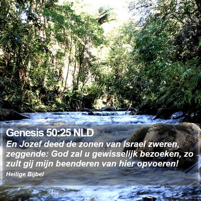 Genesis 50:25 NLD Bible Verse Image