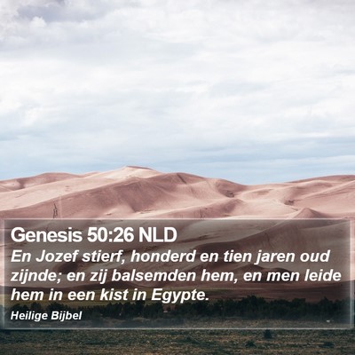 Genesis 50:26 NLD Bible Verse Image