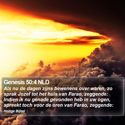 Genesis 50:4 NLD Bible Verse Image